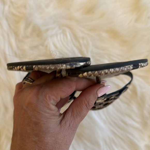 Tory Burch Snakeskin Stamped Miller Sandal 8.5 - Picture 6 of 11